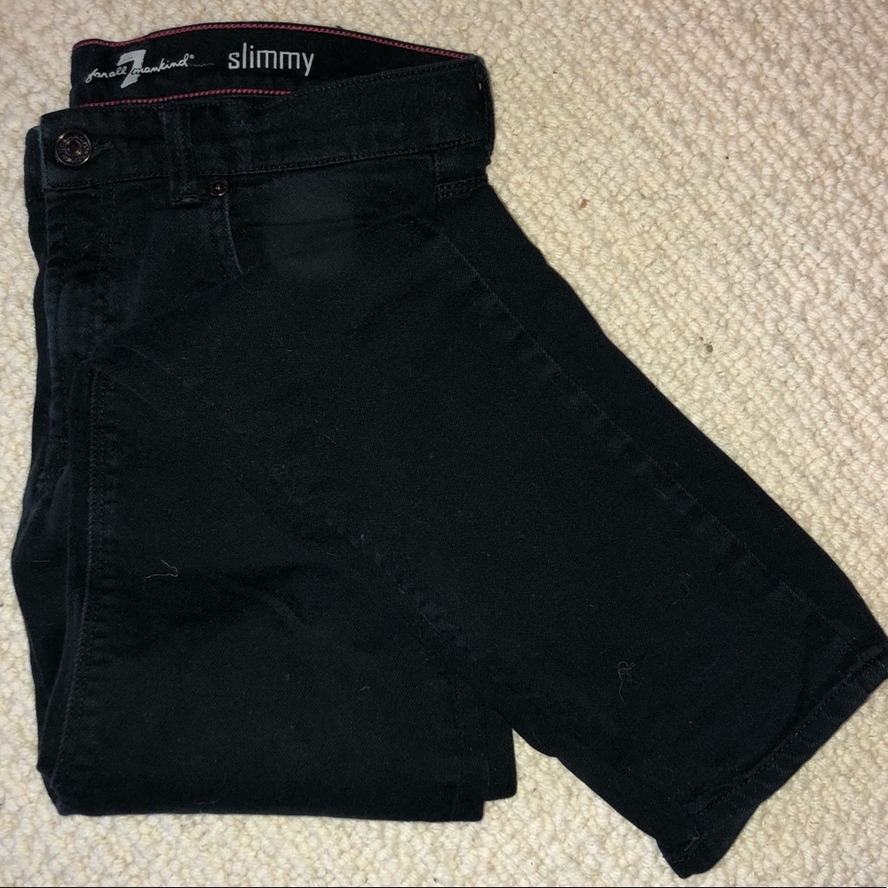 7 for All MK Boys Black Slim Fit
